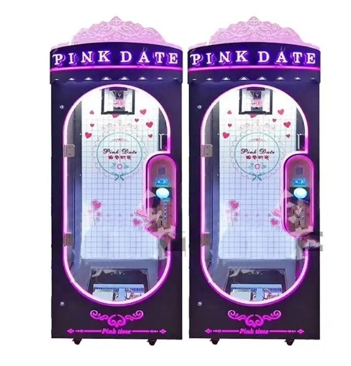 Amusement Game Center Pink Date Cut Prize Machine Coin Operated Big Toy Gift Vending