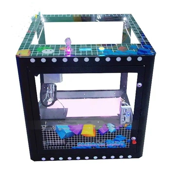 Coin Operated Magic Cube Crane Games Mini Claw Machine with and 114KG Capacity