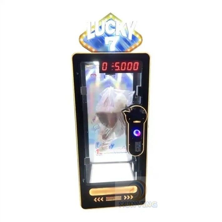 Age 3 Years Plastic Coin Operated Games Machine Push Cut Prize Games Big Toy Crane Claw Pink Date Machine