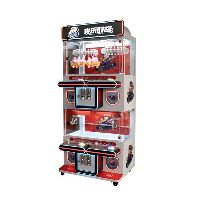 Luxury 4 Players Coin Operated Toy Claw Crane Grabber Machine with Bill Acceptor