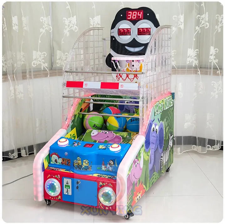 Kiddie Rides Basketball Game Machine Coin Operated 220V